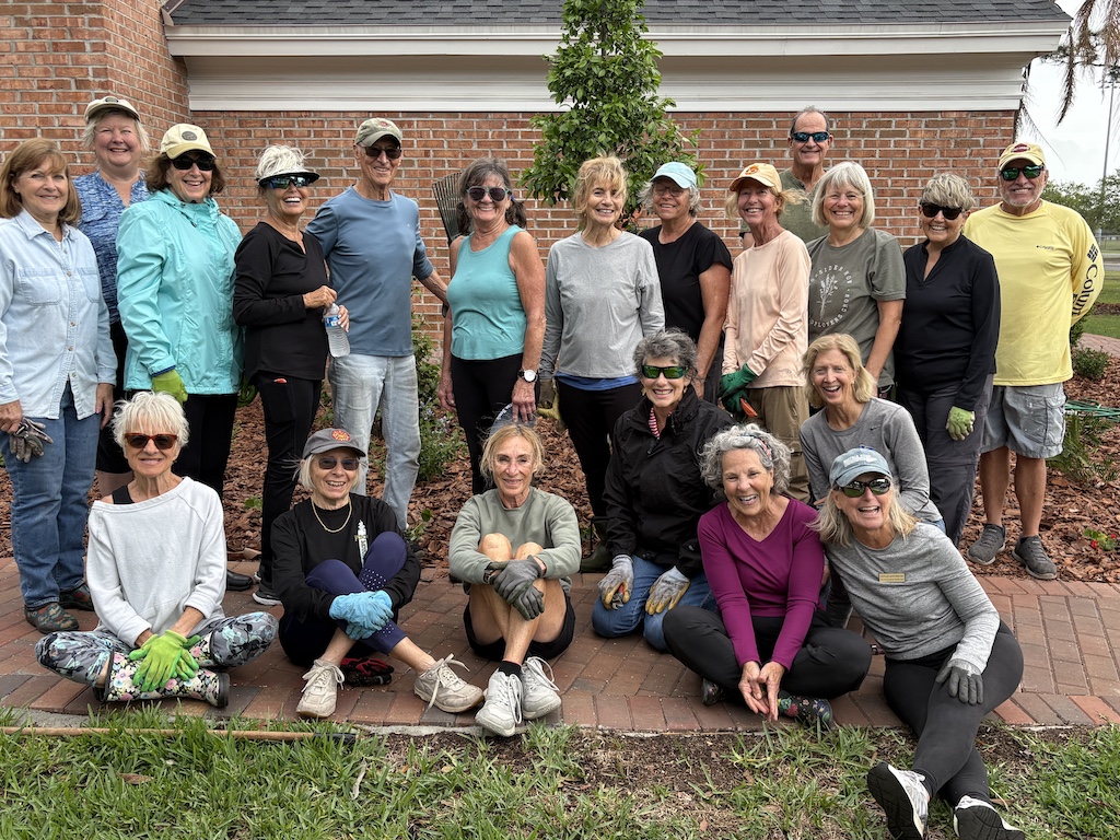 New Smyrna Beach Garden Club group photo of some members